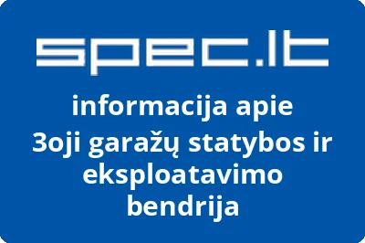 3oji garažų statybos ir eksploatavimo bendrija