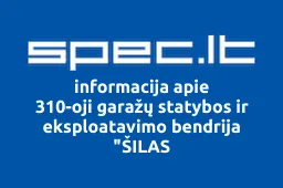 310-oji garažų statybos ir eksploatavimo bendrija "ŠILAS iliustracija