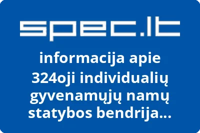 324oji individualių gyvenamųjų namų statybos bendrija VISUNTA