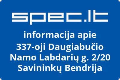 337-oji Daugiabučio Namo Labdarių g. 2/20 Savininkų Bendrija