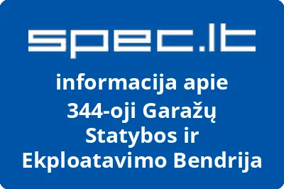 344OJI GARAŽŲ STATYBOS IR EKSPLOATAVIMO BENDRIJA
