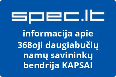 368oji daugiabučių namų savininkų bendrija KAPSAI