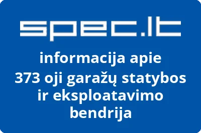 373 oji garažų statybos ir eksploatavimo bendrija