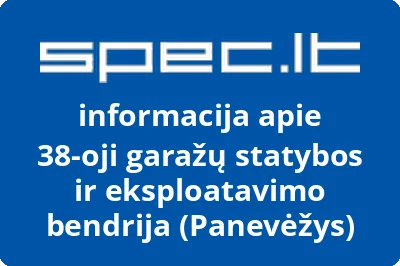 38-oji garažų statybos ir eksploatavimo bendrija (Panevėžys)