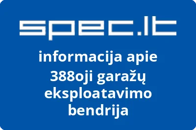 388oji garažų eksploatavimo bendrija