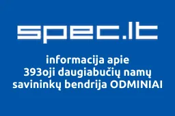 393oji daugiabučių namų savininkų bendrija ODMINIAI | spec.lt