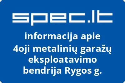 4oji metalinių garažų eksploatavimo bendrija Rygos g.