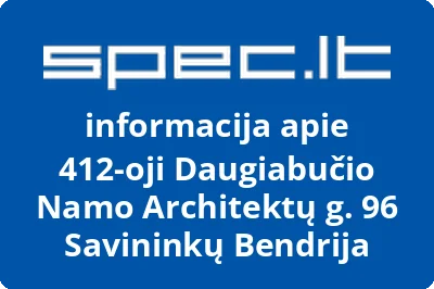 412-oji Daugiabučio Namo Architektų g. 96 Savininkų Bendrija