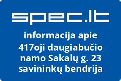 417oji daugiabučio namo Sakalų g. 23 savininkų bendrija