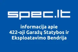 422-oji Garažų Statybos ir Eksploatavimo Bendrija | spec.lt