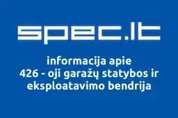 426 - oji garažų statybos ir eksploatavimo bendrija | spec.lt