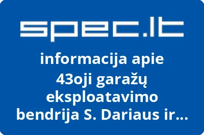 43oji garažų eksploatavimo bendrija S. Dariaus ir S. Girėno g. 7