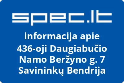 436-oji Daugiabučio Namo Beržyno g. 7 Savininkų Bendrija