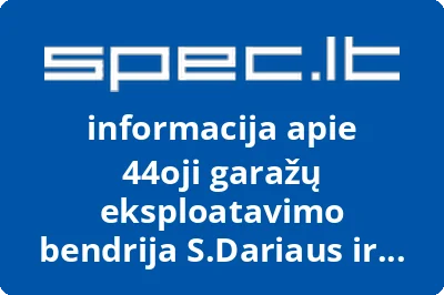 44oji garažų eksploatavimo bendrija S.Dariaus ir S.Girėno g. 9