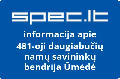 481-oji daugiabučių namų savininkų bendrija Ūmėdė
