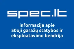 50oji garažų statybos ir eksploatavimo bendrija | spec.lt