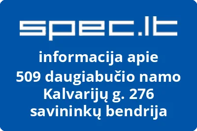 509 daugiabučio namo Kalvarijų g. 276 savininkų bendrija