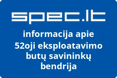 52oji eksploatavimo butų savininkų bendrija