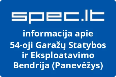54oji garažų statybos ir eksploatavimo bendrija