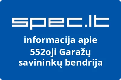 552oji Garažų savininkų bendrija