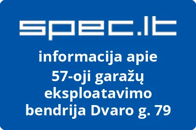 57oji garažų eksploatavimo bendrija Dvaro g. 79