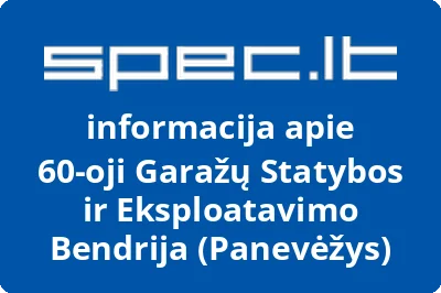 60-oji Garažų Statybos ir Eksploatavimo Bendrija (Panevėžys)