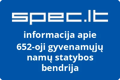 652-oji gyvenamųjų namų statybos bendrija
