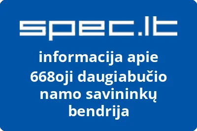 668oji daugiabučio namo savininkų bendrija