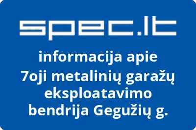 7oji metalinių garažų eksploatavimo bendrija Gegužių g.