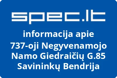 737-oji Negyvenamojo Namo Giedraičių G.85 Savininkų Bendrija