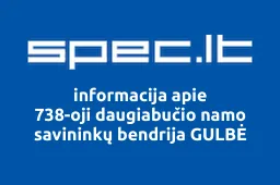 738-oji daugiabučio namo savininkų bendrija GULBĖ | spec.lt