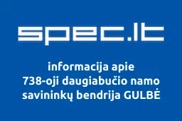 738-oji daugiabučio namo savininkų bendrija GULBĖ