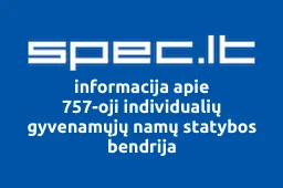 757-oji individualių gyvenamųjų namų statybos bendrija iliustracija