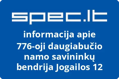776-oji daugiabučio namo savininkų bendrija Jogailos 12