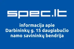 Darbininkų g. 15 daugiabučio namo savininkų bendrija | spec.lt