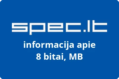 8 bitai, MB | spec.lt