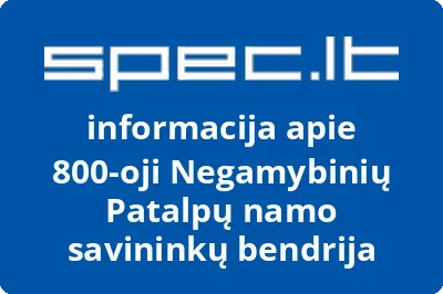 800oji negamybinių patalpų namo savininkų bendrija