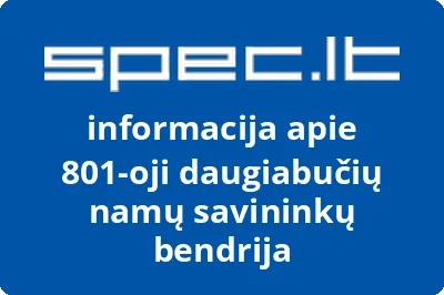 801-oji daugiabučių namų savininkų bendrija