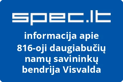 816-oji daugiabučių namų savininkų bendrija Visvalda