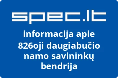 826oji daugiabučio namo savininkų bendrija