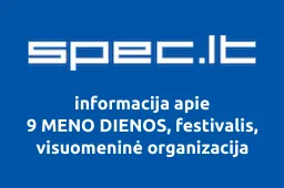 9 MENO DIENOS, festivalis, visuomeninė organizacija