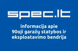 90oji garažų statybos ir eksploatavimo bendrija | spec.lt