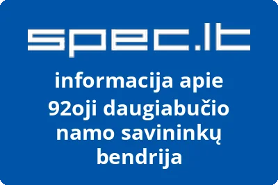92oji daugiabučio namo savininkų bendrija
