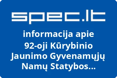 92-oji Kūrybinio Jaunimo Gyvenamųjų Namų Statybos Bendrija