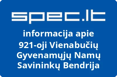 921oji vienabučių gyvenamųjų namų savininkų bendrija