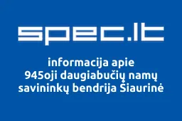 945oji daugiabučių namų savininkų bendrija Šiaurinė | spec.lt