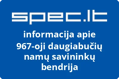 967-oji daugiabučių namų savininkų bendrija