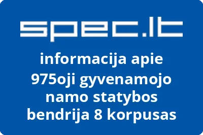 975oji gyvenamojo namo statybos bendrija 8 korpusas