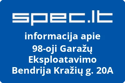 98-oji Garažų Eksploatavimo Bendrija Kražių g. 20A
