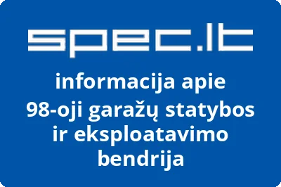 98oji garažų statybos ir eksploatavimo bendrija